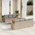 Set canapele de grădină cu perne, 8 piese, gri, poliratan GartenMobel Dekor