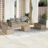 Set canapele de grădină, 8 piese, cu perne, bej, poliratan GartenMobel Dekor