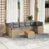 Set canapele de grădină cu perne, 8 piese, gri, poliratan GartenMobel Dekor