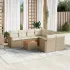 Set canapele de grădină, 9 piese, cu perne, gri, poliratan GartenMobel Dekor