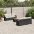 Set canapele de grădină, 7 piese, cu perne, bej, poliratan GartenMobel Dekor