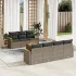 Set canapele de grădină cu perne, 8 piese, gri, poliratan GartenMobel Dekor
