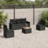 Set mobilier grădină cu perne, 6 piese, gri, poliratan GartenMobel Dekor