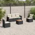 Set mobilier grădină cu perne, 6 piese, gri, poliratan GartenMobel Dekor