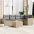 Set mobilier grădină cu perne, 6 piese, gri, poliratan GartenMobel Dekor