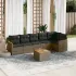 Set canapele de grădină, 7 piese, cu perne, bej, poliratan GartenMobel Dekor