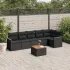 Set canapele de grădină, 7 piese, cu perne, bej, poliratan GartenMobel Dekor