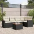 Set mobilier grădină cu perne, 6 piese, gri, poliratan GartenMobel Dekor
