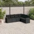Set mobilier grădină cu perne, 6 piese, gri, poliratan GartenMobel Dekor