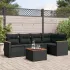 Set mobilier grădină cu perne, 6 piese, gri, poliratan GartenMobel Dekor