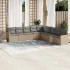 Set mobilier de grădină cu perne, 9 piese, negru, poliratan GartenMobel Dekor