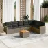 Set canapele de grădină, 8 piese, cu perne, bej, poliratan GartenMobel Dekor