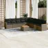 Set mobilier de grădină cu perne, 10 piese, gri, poliratan GartenMobel Dekor