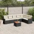 Set canapele de grădină, 8 piese, cu perne, bej, poliratan GartenMobel Dekor