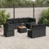 Set canapele de grădină, 9 piese, cu perne, gri, poliratan GartenMobel Dekor