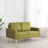 Canapea cu 2 locuri, verde, material textil GartenMobel Dekor