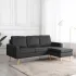 Canapea cu 3 locuri și taburet, crem, material textil GartenMobel Dekor
