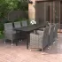 Set mobilier de grădină, cu perne, 9 piese, poliratan și sticlă GartenMobel Dekor