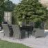 Set mobilier pentru grădină, 7 piese, gri deschis GartenMobel Dekor