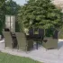 Set mobilier pentru grădină, 7 piese, gri deschis GartenMobel Dekor