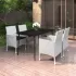 Set mobilier de grădină cu perne, 7 piese, poliratan și sticlă GartenMobel Dekor