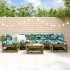 Set mobilier de grădină cu perne, 7 piese, lemn de pin tratat GartenMobel Dekor