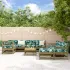 Set de lounge pentru grădină 10 pcs Maro ceruit GartenMobel Dekor