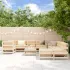 Set de lounge pentru grădină 10 pcs Lemn de pin vopsit maro GartenMobel Dekor