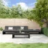 Set mobilier de grădină cu perne, 4 piese, alb, lemn masiv GartenMobel Dekor