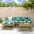Set de lounge pentru grădină 5 pcs Maro ceruit GartenMobel Dekor