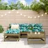 Set de lounge pentru grădină 5 pcs Maro ceruit GartenMobel Dekor