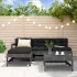 Set de lounge pentru grădină 5 pcs Lemn de pin vopsit maro GartenMobel Dekor