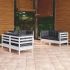 Set mobilier de grădină cu perne, 6 piese, lemn masiv de pin GartenMobel Dekor