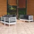 Set mobilier grădină cu perne gri, 6 piese, lemn de pin GartenMobel Dekor