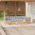 Set mobilier grădină cu perne crem, 7 piese, lemn masiv pin GartenMobel Dekor