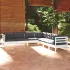 Set mobilier grădină cu perne gri, 7 piese, lemn masiv de pin GartenMobel Dekor