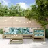 Set mobilier relaxare de grădină, 6 piese, lemn de pin tratat  GartenMobel Dekor