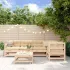 Set de lounge pentru grădină 6 pcs Maro Ceară Lemn masiv de pin GartenMobel Dekor