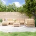 Set mobilier relaxare grădină, 8 piese, alb, lemn masiv de pin GartenMobel Dekor