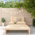 Set mobilier relaxare grădină, 2 piese, alb, lemn masiv de pin GartenMobel Dekor