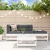 Set de lounge pentru grădină 4 pcs Maro Ceară Lemn masiv de pin GartenMobel Dekor