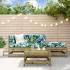 Set de lounge pentru grădină 4 pcs Maro Ceară Lemn masiv de pin GartenMobel Dekor