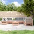 Set mobilier relaxare grădină, 8 piese, alb, lemn masiv de pin GartenMobel Dekor