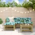 Set de lounge pentru grădină 5 pcs Maro Ceară Lemn masiv de pin GartenMobel Dekor