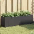 Jardiniere grădină cu roți 2 buc. negru 107x32x38 cm poliratan GartenMobel Dekor