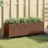 Jardiniere grădină cu roți 2 buc. negru 107x32x38 cm poliratan GartenMobel Dekor
