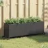 Jardiniere grădină cu roți 2 buc. negru 107x32x38 cm poliratan GartenMobel Dekor