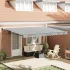 Copertină retractabilă, crem, 4,5x3 m, textil și aluminiu GartenMobel Dekor