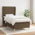 Pat box spring cu saltea, crem, 90x190 cm, textil GartenMobel Dekor