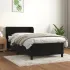 Pat box spring cu saltea, negru, 180x200 cm, catifea GartenMobel Dekor